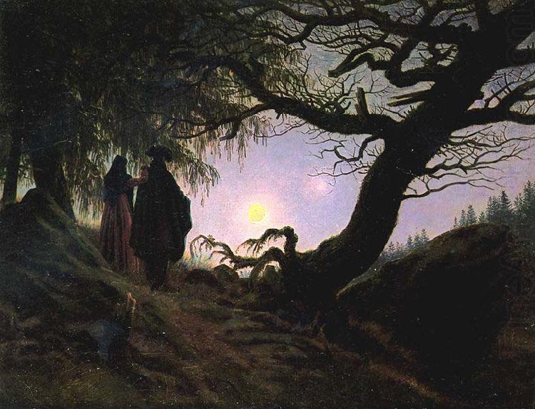 Man and Woman Contemplating the Moon, Caspar David Friedrich